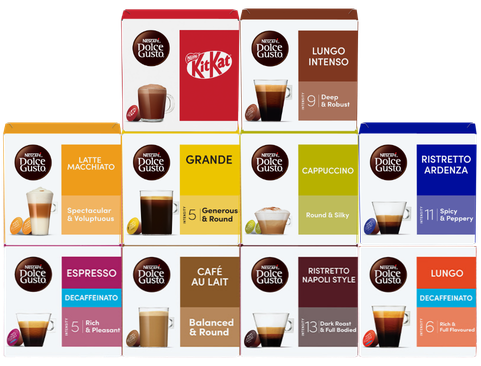 Selectie koffiecapsules | NESCAFÉ Dolce Gusto header image