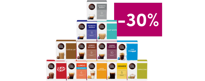 Selectie koffiecapsules | NESCAFÉ Dolce Gusto header image
