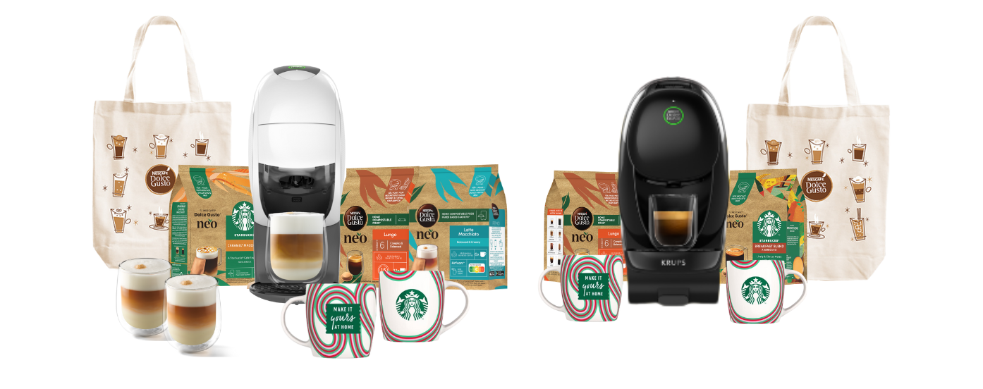 Feestelijke cadeaubundels | NESCAFÉ Dolce Gusto header image