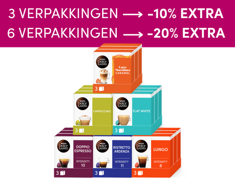 Selectie koffiecapsules | NESCAFÉ Dolce Gusto header image