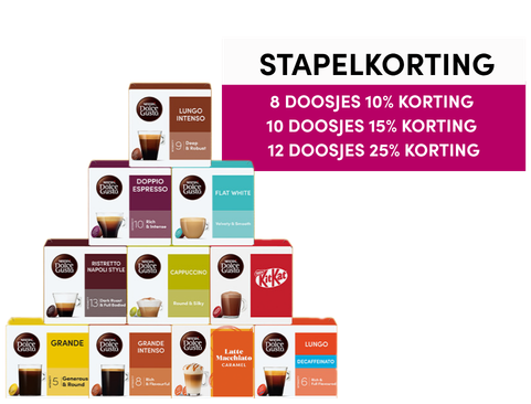 Selectie koffiecapsules | NESCAFÉ Dolce Gusto header image