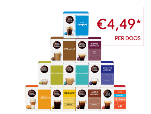 Selectie koffiecapsules | NESCAFÉ Dolce Gusto header image
