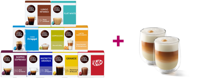 Selectie koffiecapsules | NESCAFÉ Dolce Gusto header image