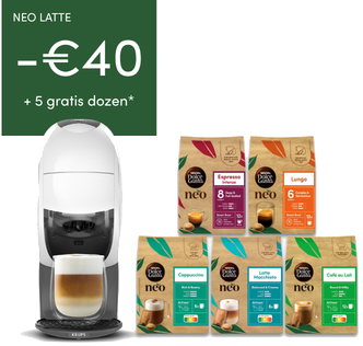 Aanbieding NEO Latte machine Webshop | NESCAFÉ Dolce Gusto header image