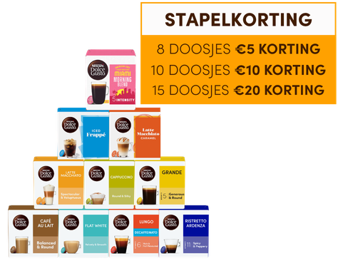 Selectie koffiecapsules | NESCAFÉ Dolce Gusto header image