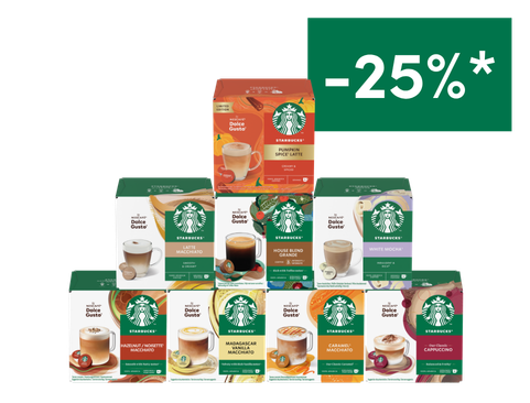 Starbucks cups | Kies jouw smaak! | NESCAFÉ Dolce Gusto header image