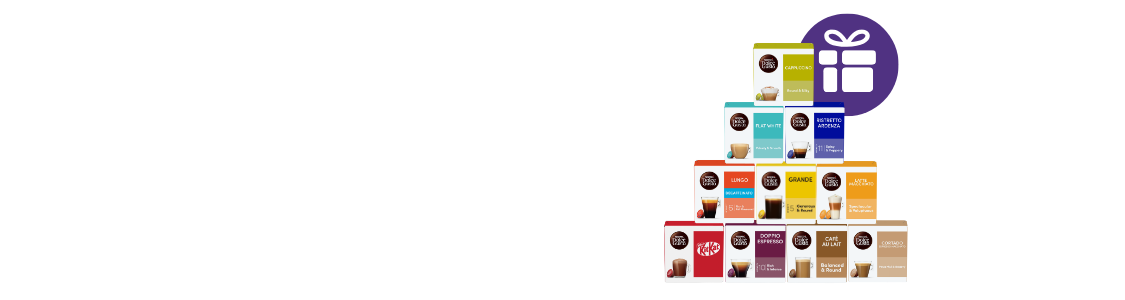Selectie koffiecapsules | NESCAFÉ Dolce Gusto header image