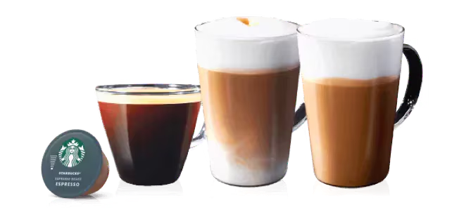 Starbucks cups | Kies jouw smaak! | NESCAFÉ Dolce Gusto header image