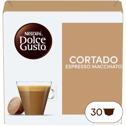 Doos van 30 NESCAFÉ Dolce Gusto Cortado 30 Capsules capsules