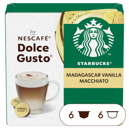 Doos van 12 NESCAFÉ Dolce Gusto Starbucks® Madagascar Vanilla Macchiato 12 Capsules capsules