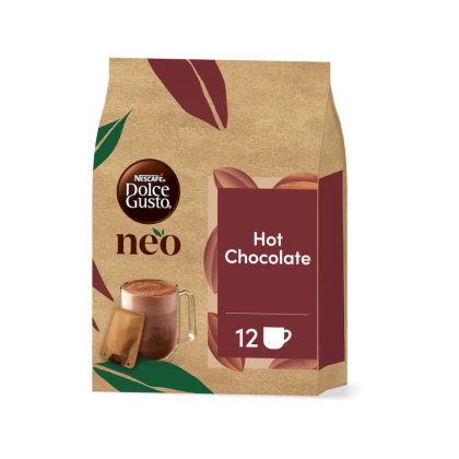 verpakking van NEO hot chocolate sachets