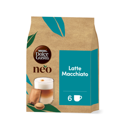 verpakking van NEO Latte Macchiato pads en sachets