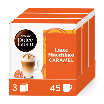 Voordeelverpakking Latte Macchiato Caramel 3x30 Capsules