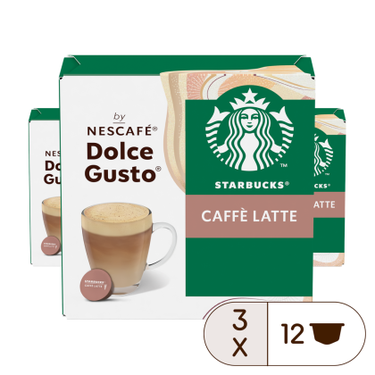 Voordeelverpakking Starbucks® Caffè Latte 3x12 Capsules 