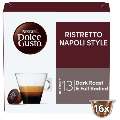 Doos van 16 NESCAF&Eacute; Dolce Gusto Ristretto Napoli 16 Capsules capsules