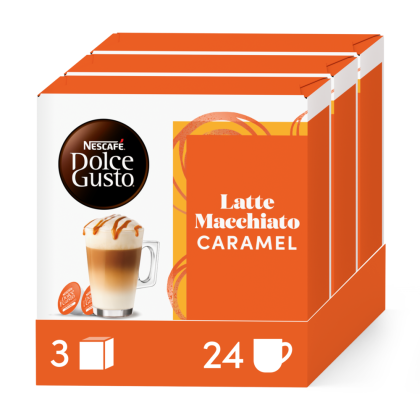Voordeelverpakking Caramel Latte Macchiato 3x16 Capsules