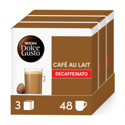 Pack Avantage Caf&eacute; au lait Decaffeinato 48 Capsules NESCAF&Eacute; Dolce Gusto