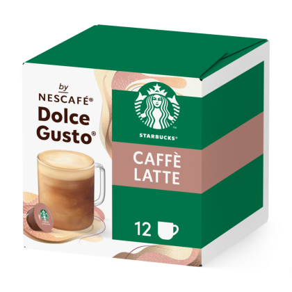 Doos van 12 NESCAF&Eacute; Dolce Gusto Starbucks&reg; Caff&egrave; Latte 12 Capsules capsules