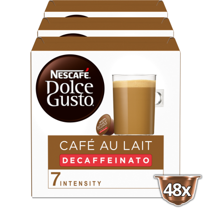 Voordeelverpakking Caf&eacute; Au Lait Decaffeinato 48 Capsules