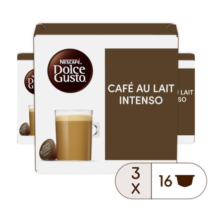 Voordeelverpakking Café au lait intenso 3x16 Capsules
