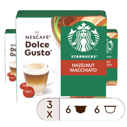 Voordeelverpakking Starbucks® Hazelnut Macchiato 3x12 Capsules
