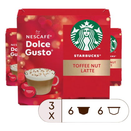 Voordeelverpakking Starbucks® Toffee Nut Latte 3x12 Capsules 