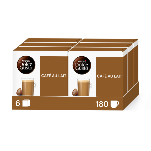 Voordeelverpakking Café au Lait 6x30 Capsules