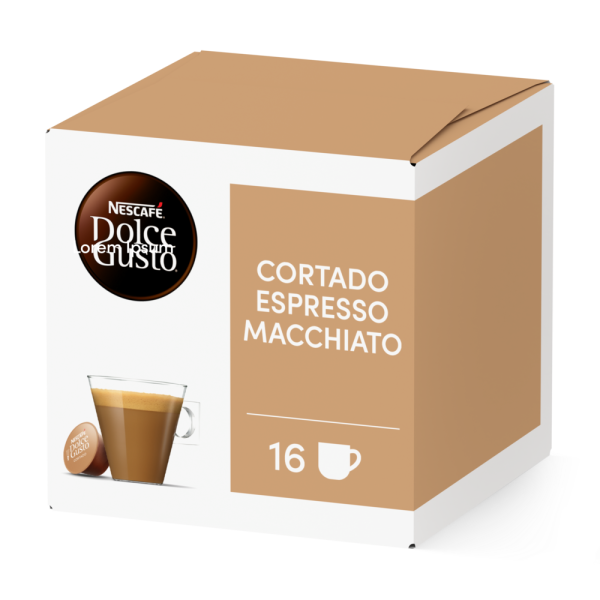 Doos van 16 NESCAFÉ Dolce Gusto Cortado 16 Capsules capsules