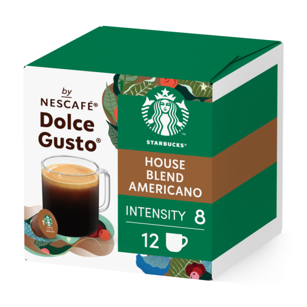 Doos van 12 NESCAFÉ Dolce Gusto Starbucks® House Blend 12 Capsules capsules