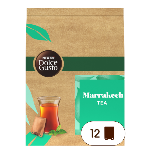 vooraanzicht van de NEO Marrakech Tea met een zakje
