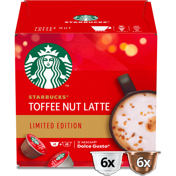 STARBUCKS Toffee Nut Latte 12 Capsules NESCAFÉ Dolce Gusto