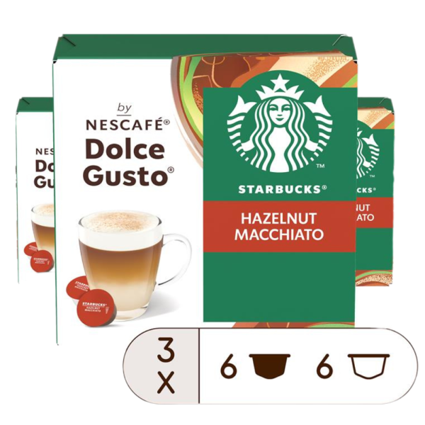 Voordeelverpakking Starbucks® Hazelnut Macchiato 3x12 Capsules