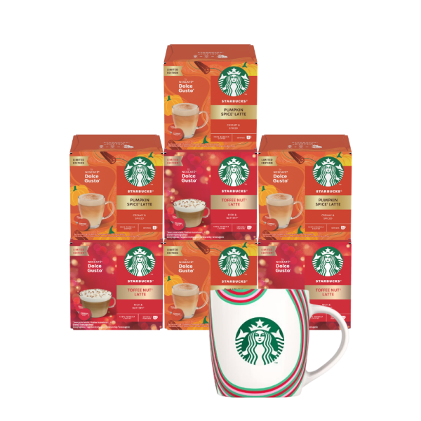 STARBUCKS® Holiday Favorites pack + Mok 