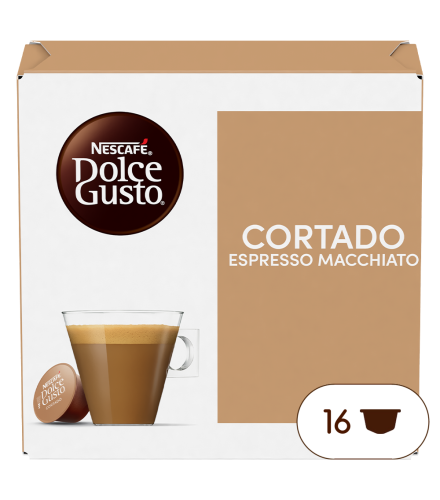 Doos van 16 NESCAFÉ Dolce Gusto Cortado 16 Capsules capsules