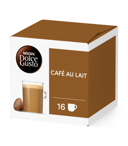 Doos van 16 NESCAFÉ Dolce Gusto Café au Lait 16 Capsules capsules