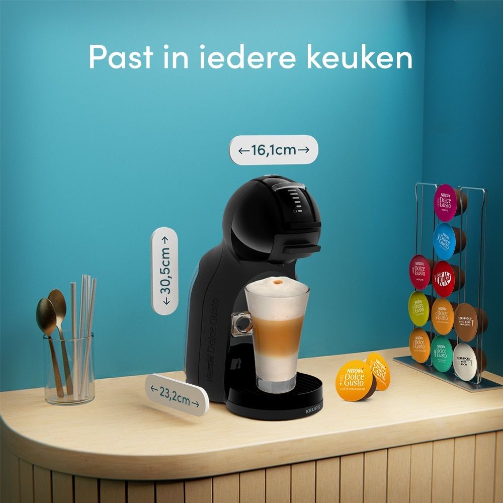 Mini Me 2 capsulekoffiemachine met latte macchiato
