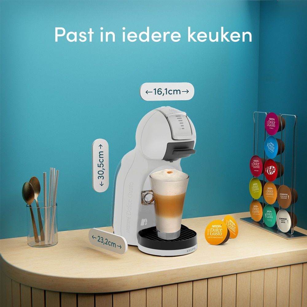 Mini Me 2 capsulekoffiemachine met latte macchiato

