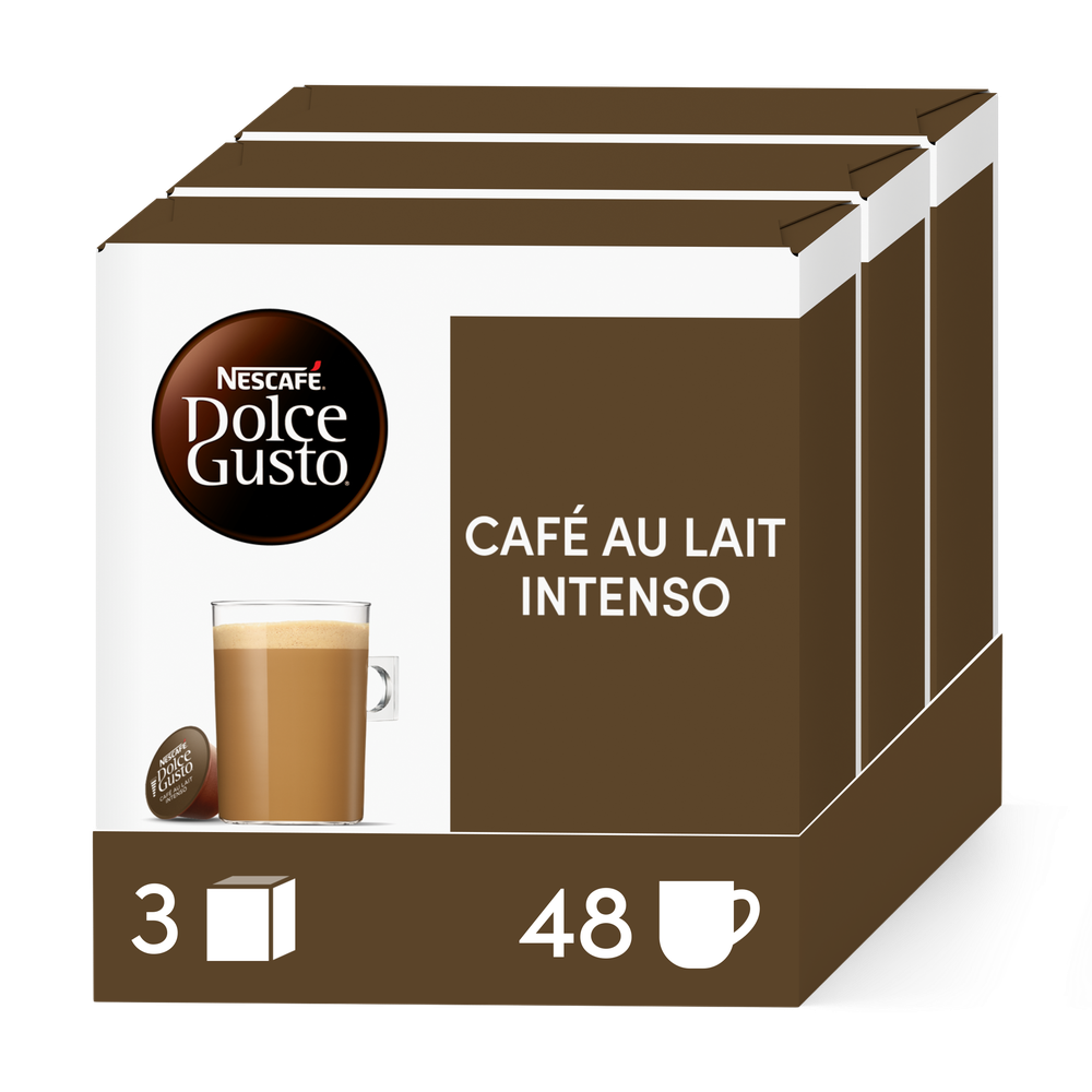 Voordeelverpakking Café au lait intenso 3x16 Capsules