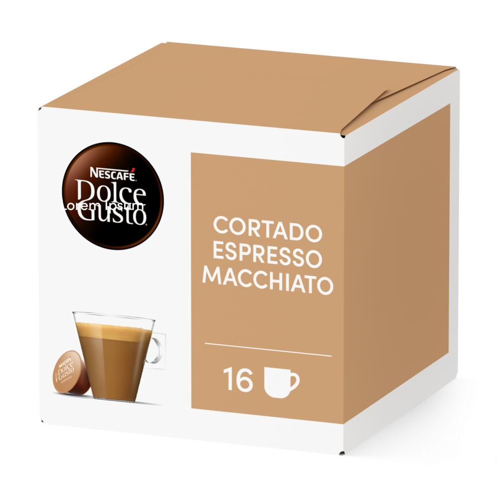 Doos van 16 NESCAFÉ Dolce Gusto Cortado 16 Capsules capsules