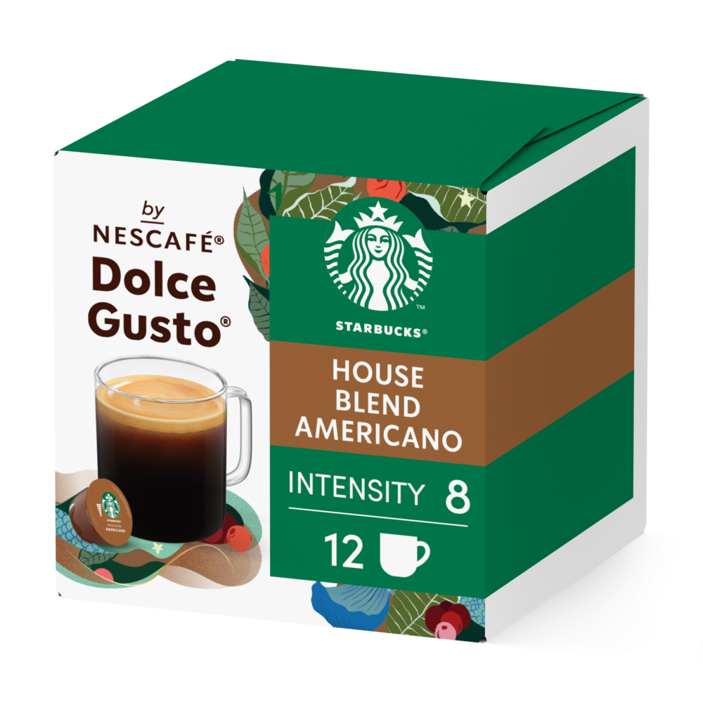 Doos van 12 NESCAFÉ Dolce Gusto Starbucks® House Blend 12 Capsules capsules