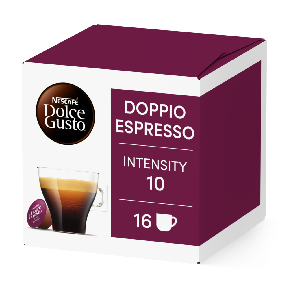 Doos van 16 NESCAFÉ Dolce Gusto Doppio Espresso 16 Capsules capsules