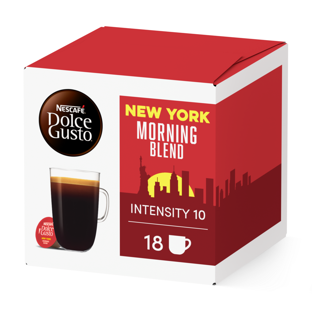 Doos van 18 NESCAFÉ Dolce Gusto New York Morning Blend 18 Capsules capsules