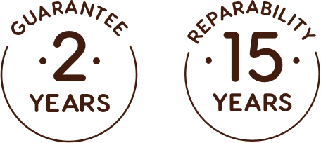 2 years guarantee stamp