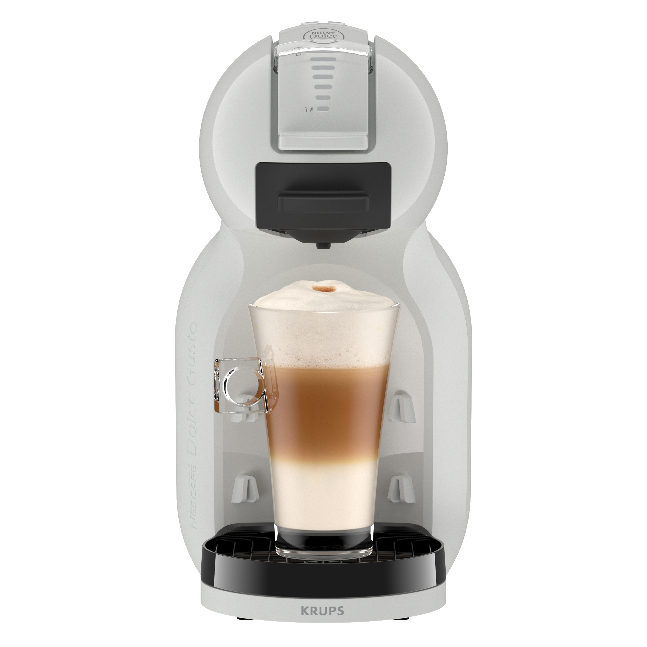 Vooraanzicht van de Mini Me 2 met een latte