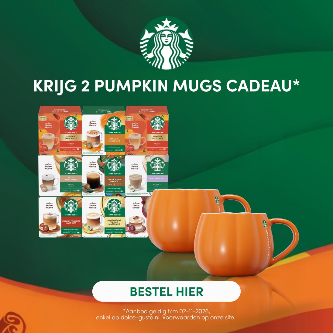 HP square 1096x1096 - NL  SBUX pumpkin mugs HP