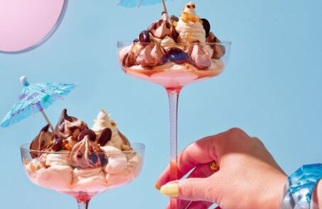 Koffietoetje met meringues