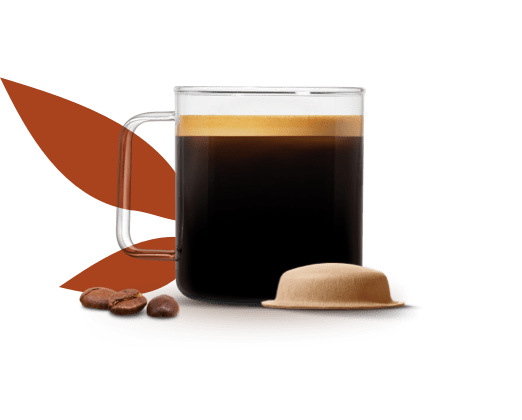 een volle pot koffie naast een NEO pad