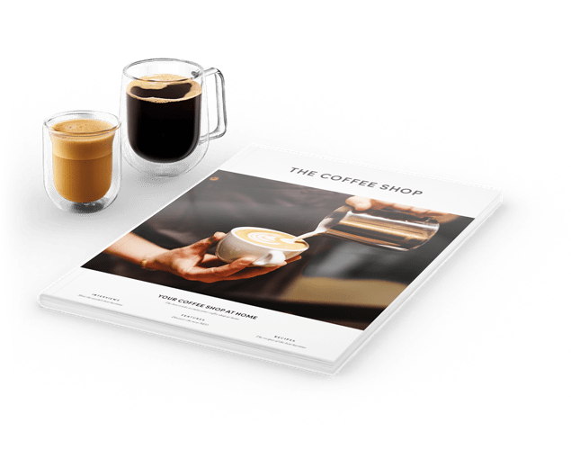 Magazine met Dolce Gusto-kopjes