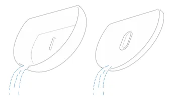 Drip tray icon that is being emptied