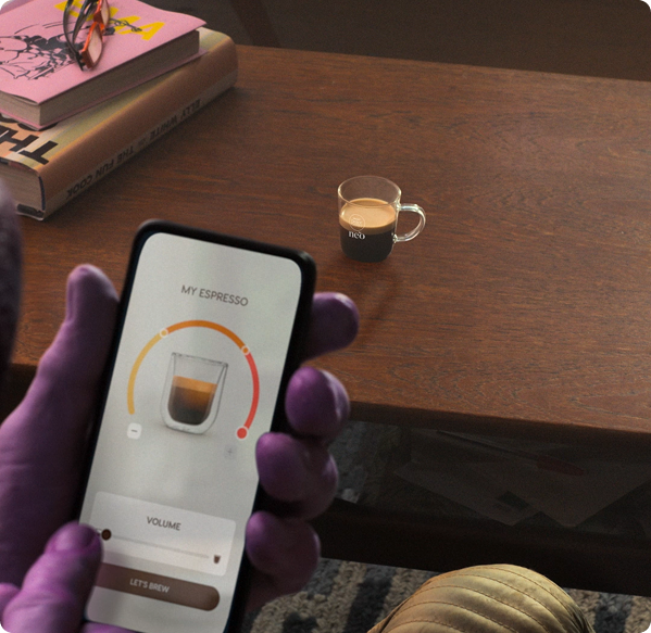 Video die volumepersonalisatie via de app toont
